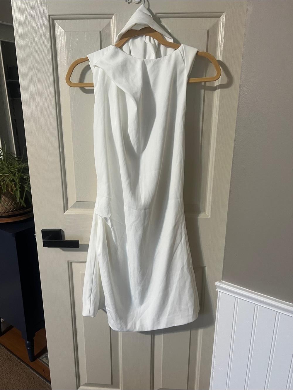 PrettyLittleThing White Sleeveless Mini Dress